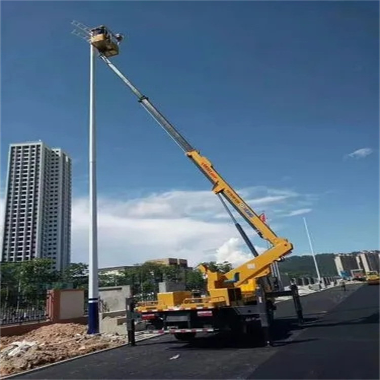 淮安洪泽维修路灯的曲臂升降车出租